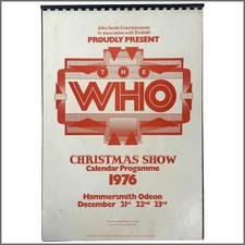The Who Hammersmith Odeon 1976 Christmas Show Calendar Programme (UK)