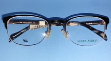 Laura Ashley LA Tess Black Eyeglass Frames 51 20 140 $124 MSRP New With Tags 