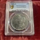 1886-O Morgan Silver Dollar $1 Cleaned PCGS Genuine XF Detail Encapsulated