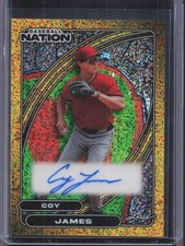 2026 Leaf Metal #BA-CJ2 Coy James Gold Sparkle Auto #1/1