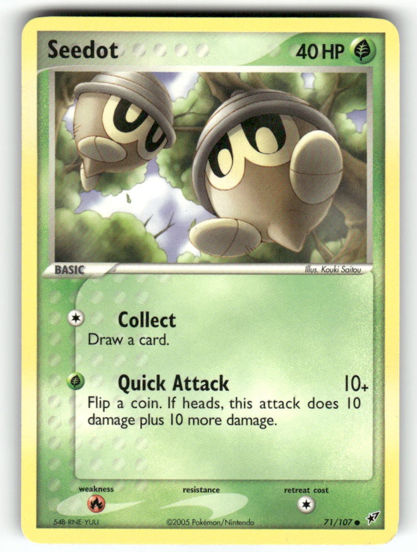 Seedot 71/107 - C Deoxys Pokemon NM