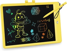 LCD Writing Tablet, 10 Inch Colorful Toddler Doodle Board Drawing Tablet, Erasab
