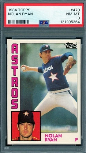 1984 Topps # 470 Nolan Ryan HOF PSA 8 NM-MT Astros Rangers (121205364)