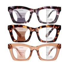 Progressive Reading Glasses for Women Oversized Progressive Readers 2.0 x