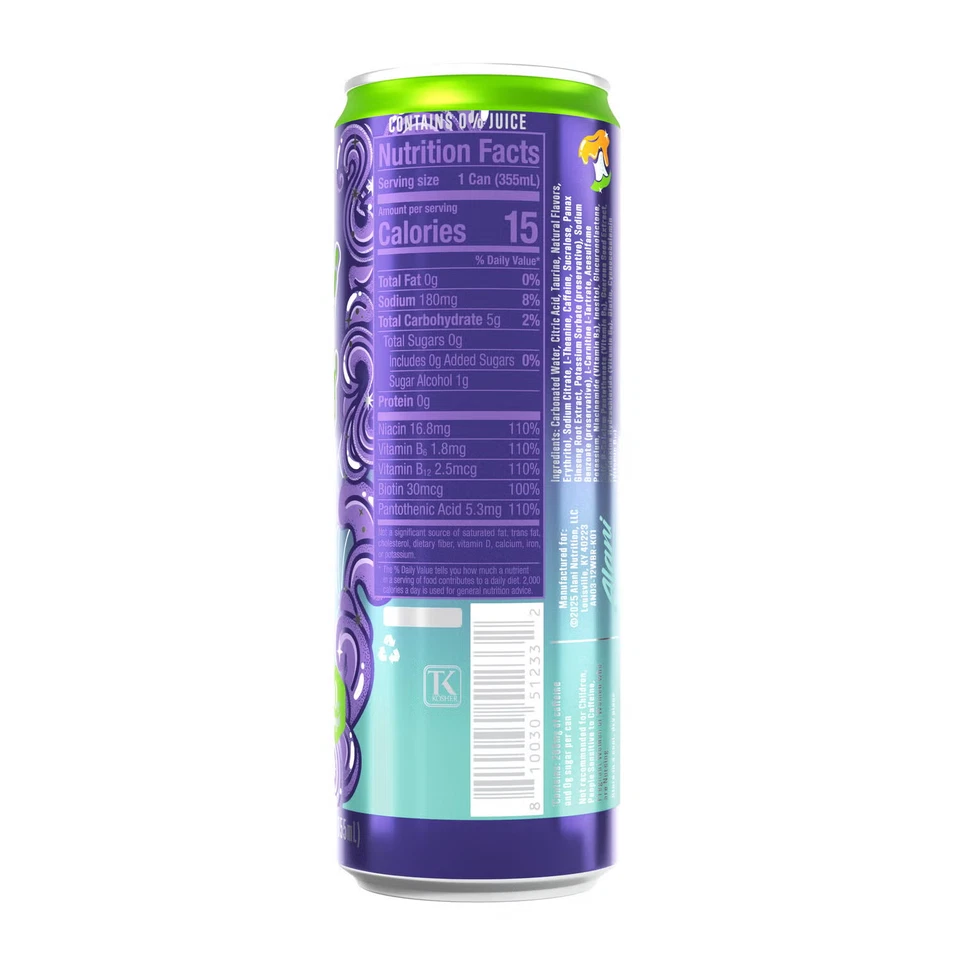 Bebida energética Alani Nu Witch's Brew Expertly sin azúcar 12 latas 12 oz ea NUEVO Foto 2 de 2