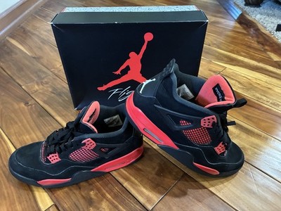 Air Jordan 4 Retro 'Red Thunder' Sneakers - Size 10.5 - CT8527016 - Original box