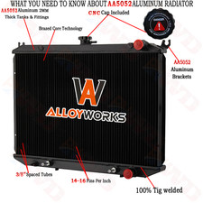 3 Row Cooling Radiator For 1986-1994 Nissan D21/1987-1995 Nissan Pathfinder 3.0L