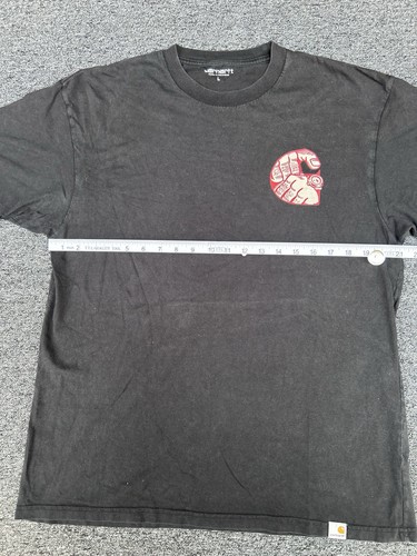 Carhartt WIP Black T-Shirt Graphic Logo Streetwear Size L - Picture 6 of 8