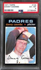 1971 Topps #126 DANNY COOMBS PSA 6 EX-MT 27796494 