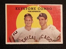 1959 Keystone Combo Fox - Aparicio Topps Baseball Card #408 - EX  condition