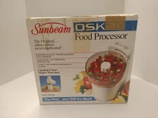 Sunbeam Oskar Food Processor 14181 Oscar Vintage 1989 With Original Box Tested