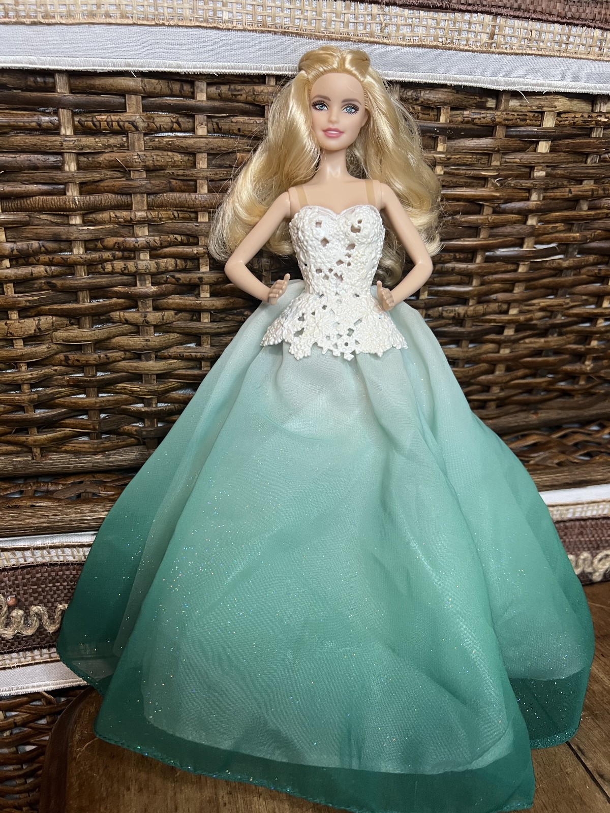 Mattel Barbie 2016 Holiday Fashion Doll - Aqua Gown
