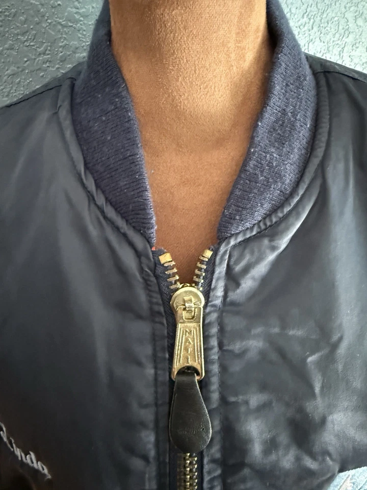 Chaqueta "Linda" De Colección Ma-1 Mujer Bombardero Militar Dardo Primer Estado Foto 4 de 4