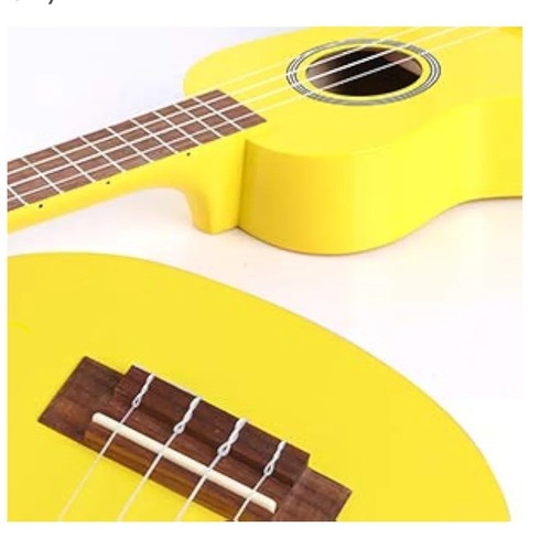 Naneki Soprano Ukulele Giallo 21" Bambini Principianti Ukulele Borsa Struzzo Accessori - Foto 6 di 7
