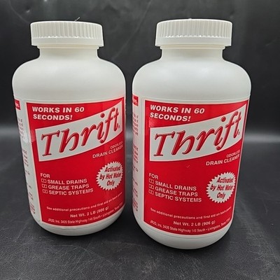 2 Thrift  T-200 Alkaline Based Granular Drain Cleaner - 2 Pound (2 lb)