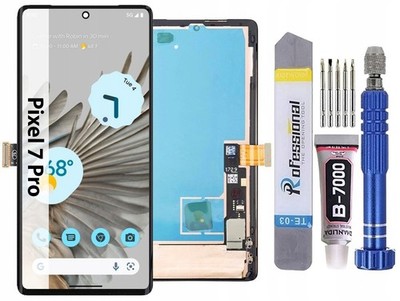 OLED HD display für Google Pixel 7 Pro mit Fingerprint + Rahmen