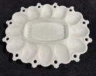 Vintage Fostoria Randolph Milk Glass Deviled Eggs Platter