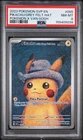 2023 Pokemon SVP EN x Van Gogh #085 Pikachu/Grey Felt Hat PSA 8