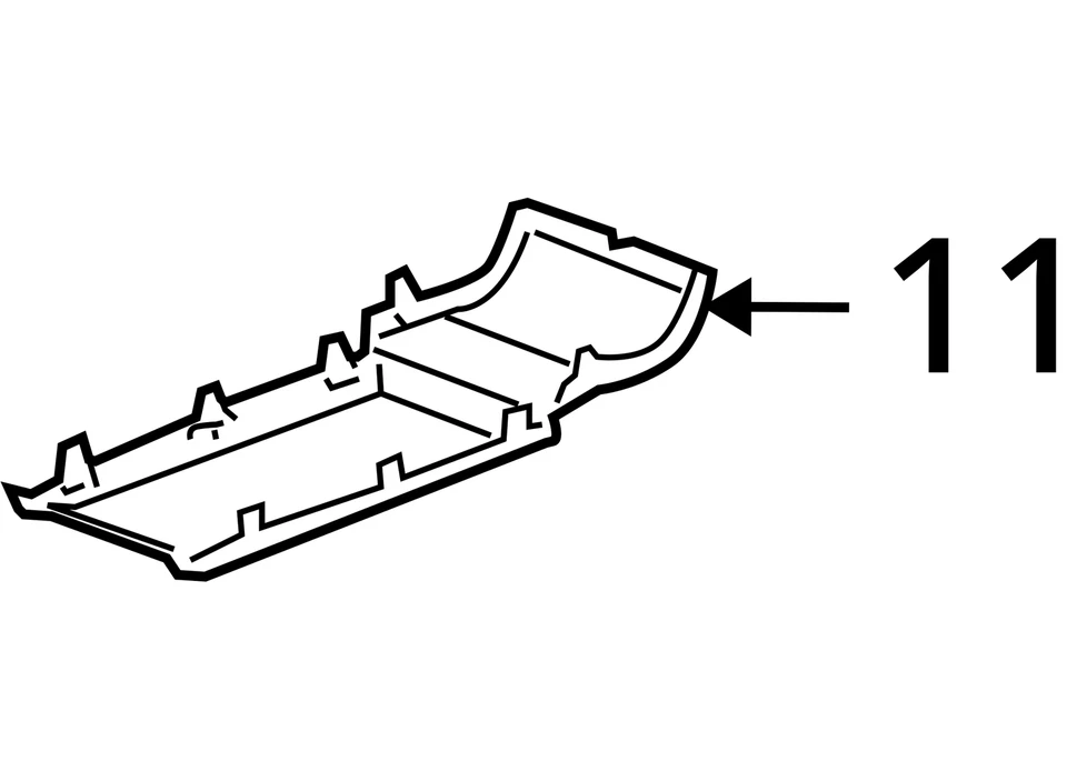 Chevrolet Pontiac Equinox 2005-2009 bandeja de torrent f/flr cnsl stor 89044138 nuevo Foto 3 de 3