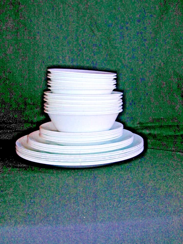 28 Piece Set Of Corelle WINTER FROST WHITE Dinnerware