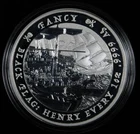2023 Tuvalu 1 oz 999 Silver Black Flag The Fancy Henry Every Pirate Ship $1 coin