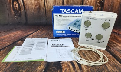 Tascam US-122L Digital Recording Interface Audio / Midi USB 2.0 Works
