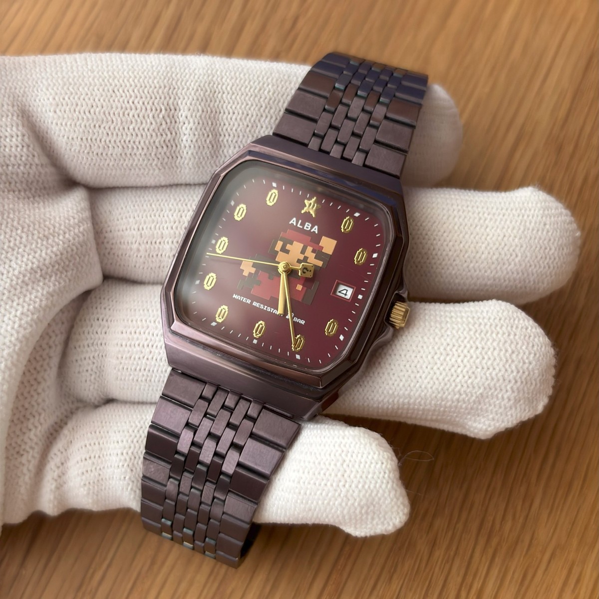 Seiko Alba Super Mario Bros Watch Red NINTENDO ACCK420 Working