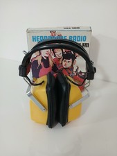 Vintage Monita HP9000AF Cuffia Radio Transistor Am Fm Gialla Anni 70