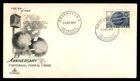 Mayfairstamps Denmark FDC 1949 universal postal union 75th anniversary art craft