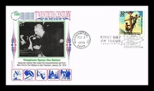 TELEPHONE ALEXANDER GRAHAM  BELL 1920s CTC 1998 PREMIUM PANDA CACHET  FDC UNADDR