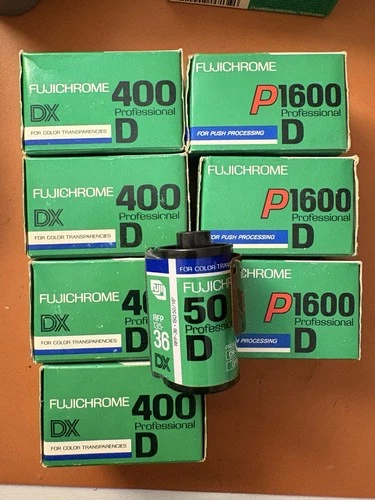 Fujifilm Fujichrome 50D 400d 1600 Color Reversal Expired Film Lot - product listing photo
