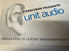 FERGUSON PRESENTS UNIT AUDIO BROCHURE  RARE