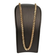 9ct 9K Rose Gold Italian U Shaped Link Chain Necklace 9.70 Grams 58.5cm. New