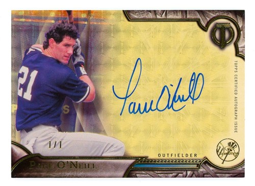 2016 Topps Tribute Superfractor Paul O'Neill Auto 1/1 1 of 1 Signature Yankees