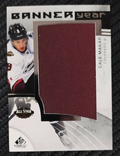 2022-23 UD SP Game Used Cale Makar Banner Year Jumbo Relic AVALANCHE #BYASCM