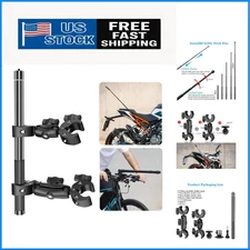 67-Inch Invisible Selfie Stick & Heavy-Duty Motorcycle Mount for Insta360 X5/X4