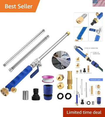 #ad Jet Nozzle 2 in 1 High Pressure Power Washer Watering Sprayer Cleaning Tool... $42.39