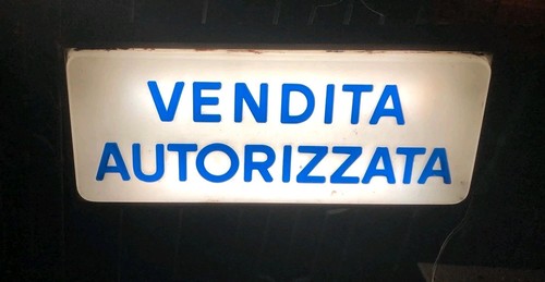 INSEGNA VINTAGE LUMINOSA per OFFICINA