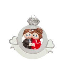 Engaged Personalized Christmas Ornament