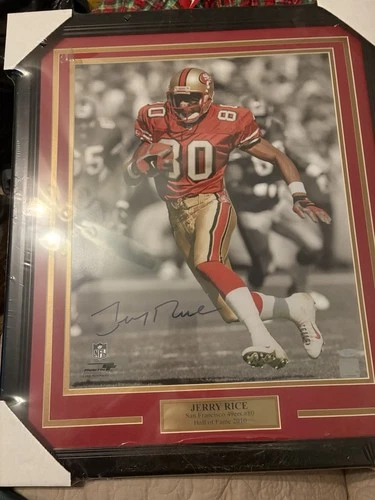 Jerry Rice Autographed Poster