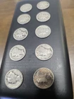Lot Of 10 Silver Mercury Dimes - Read Description For Year And Mark