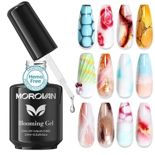 Blooming Gel Nail Polish: 15Ml Clear Nail Blooming Gel for Spreading Effect Marb