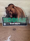 Vintage Kodiak Sold Here Metal Tin Smokeless Tobacco Promotional Sign 20” x 17”