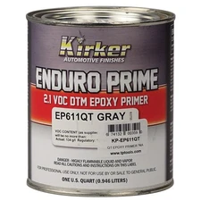 Kirker 2.1 VOC Enduro Prime Epoxy Primer (2K) DTM - Gray, Qt, USA #KP-EP611QT