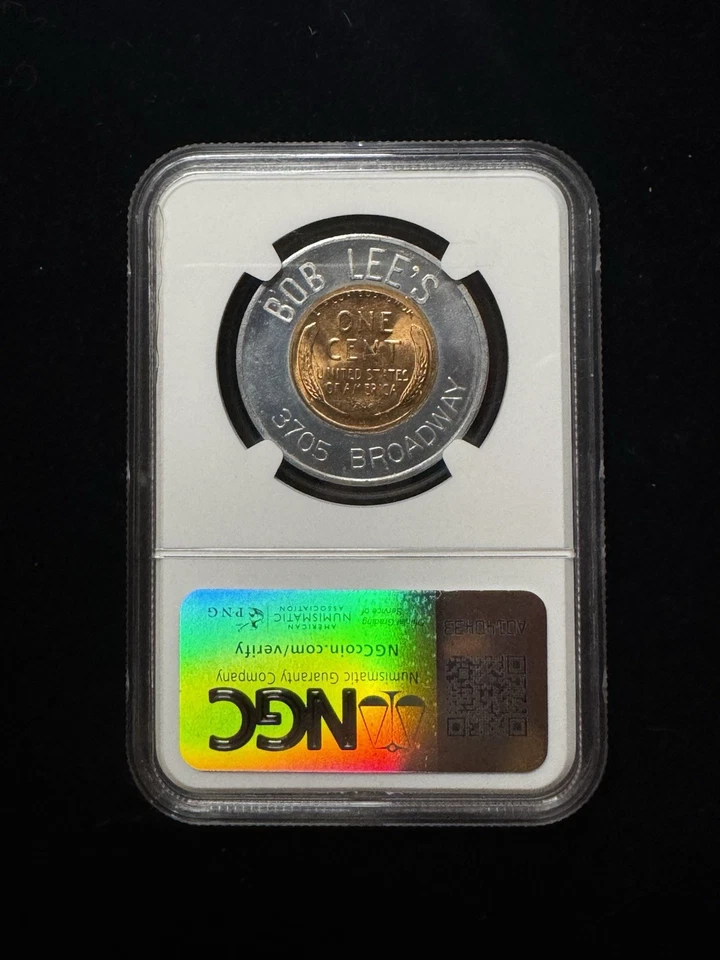 封装 1954 年 D 版小麦 Lucky Cent 保持我,永不破损 MS 67 NGC — 第 2/2 张图片