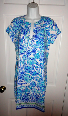 NWT LILLY PULITZER TURQUOISE OASIS SHELL ME YOUR LOVE ME