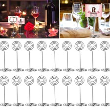 12Pcs Table Numbers Holders Stand for Wedding Menu Nane Clip Picture Holder