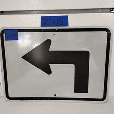 Authentic Traffic Highway Road Street Arrow Sign 90Degree Left 21" X 15" 12-143