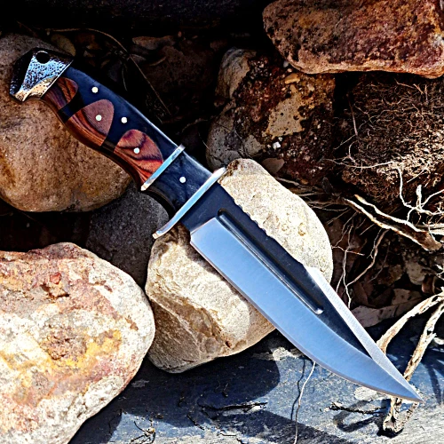 Outdoor COLUMBIA Hunting Knife Fixed Blade Large Bowie Camping Survival Knife - Picture 10 of 24
