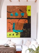 Mark Little original Painting 81” X 62” Extra Large,Abstract,Color Field XL